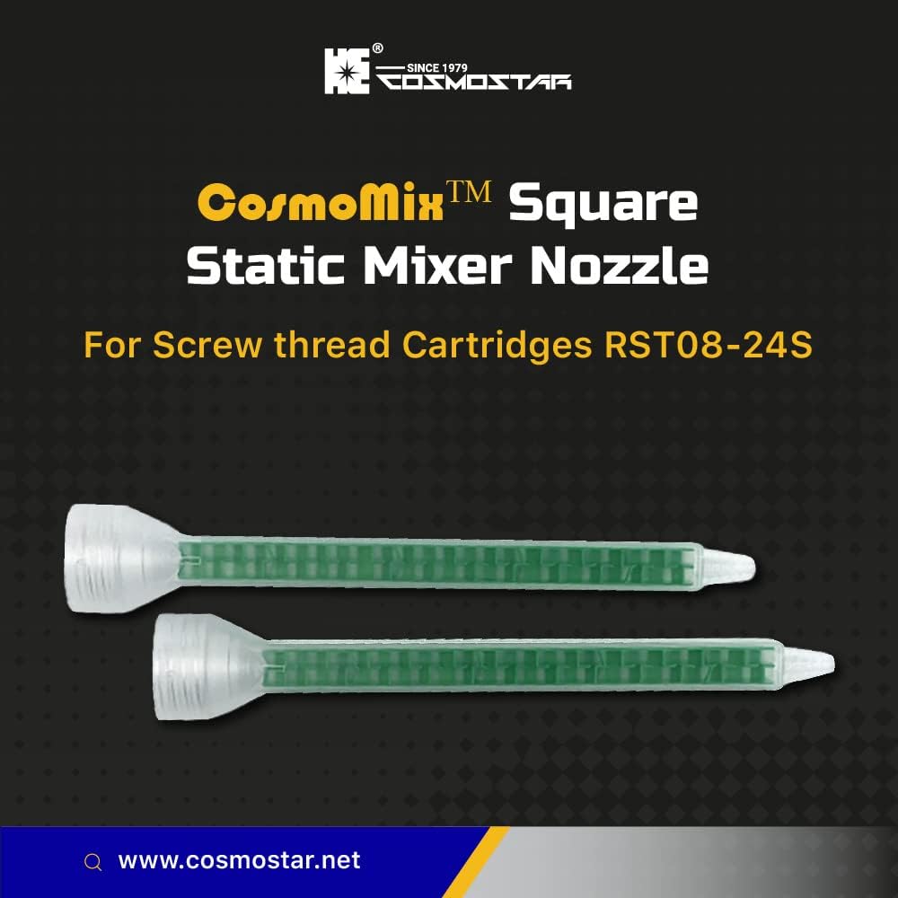 HE COSMOSTAR Static Mixer Nozzle Tip 10 PCS