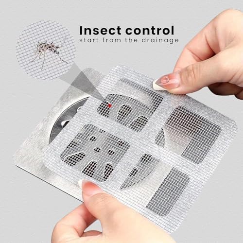 CVSN 30pcs 4 X 4 Disposable Shower Drain Cover Strainer Hair Catcher