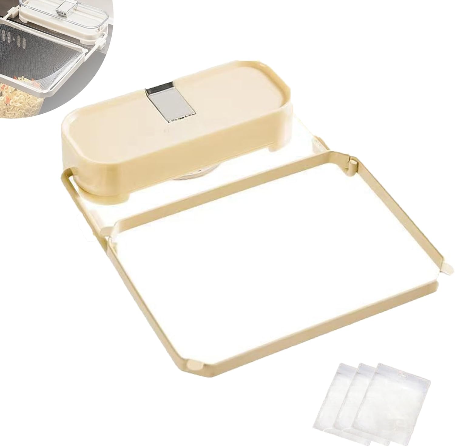 Cuzykitchen Sink Drainer With Suction Cup Foldable and Reusable