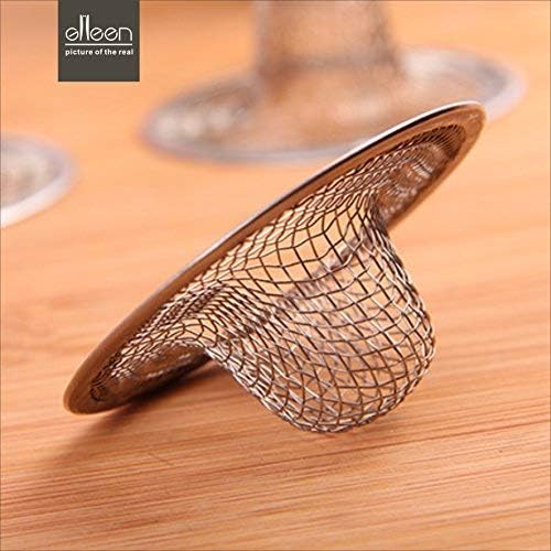 GXONE Drain Hair Catcher Mesh Metal Sink Strainer Set of 2
