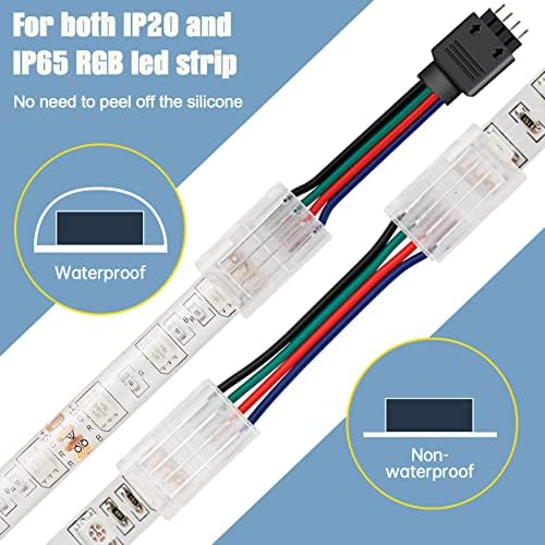 GXILEE 12V LED Power Supply and Remote Controller with 4 Pin Connectors