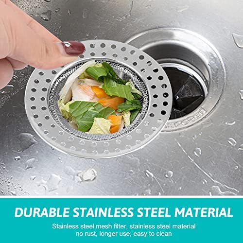 Ranjaner 6Pcs Stainless Steel Drain Cover Set