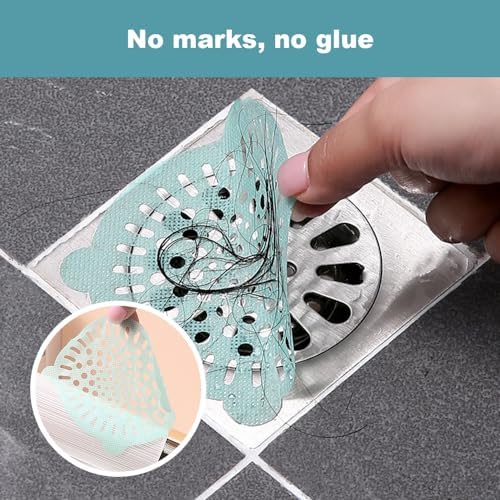 Drkicsy Drain Hair Collector with Strong Adhesive 50 Pcs