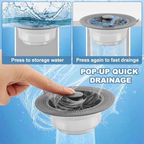Homfanseec Kitchen Sink Drain Strainer with Deodorant