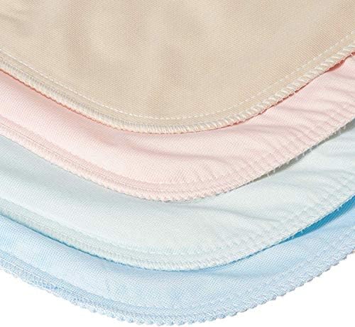 4 Pack Reusable Incontinence Underpads 34x36 in - Blue Green Tan Pink