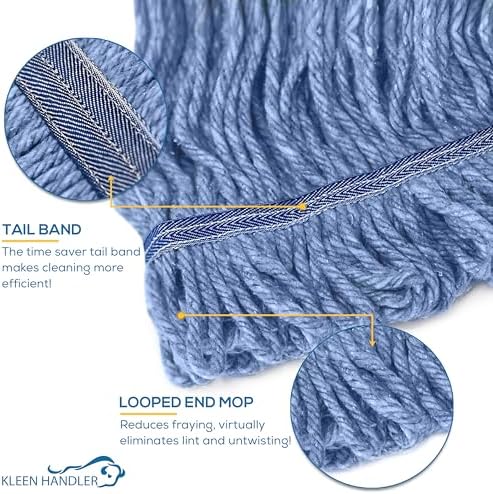 KLEEN HANDLER Blended Loop Mop Head 3-Pack