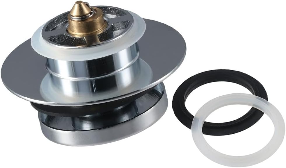 Universal Chrome Bathtub Drain Stopper with Tip Toe Design