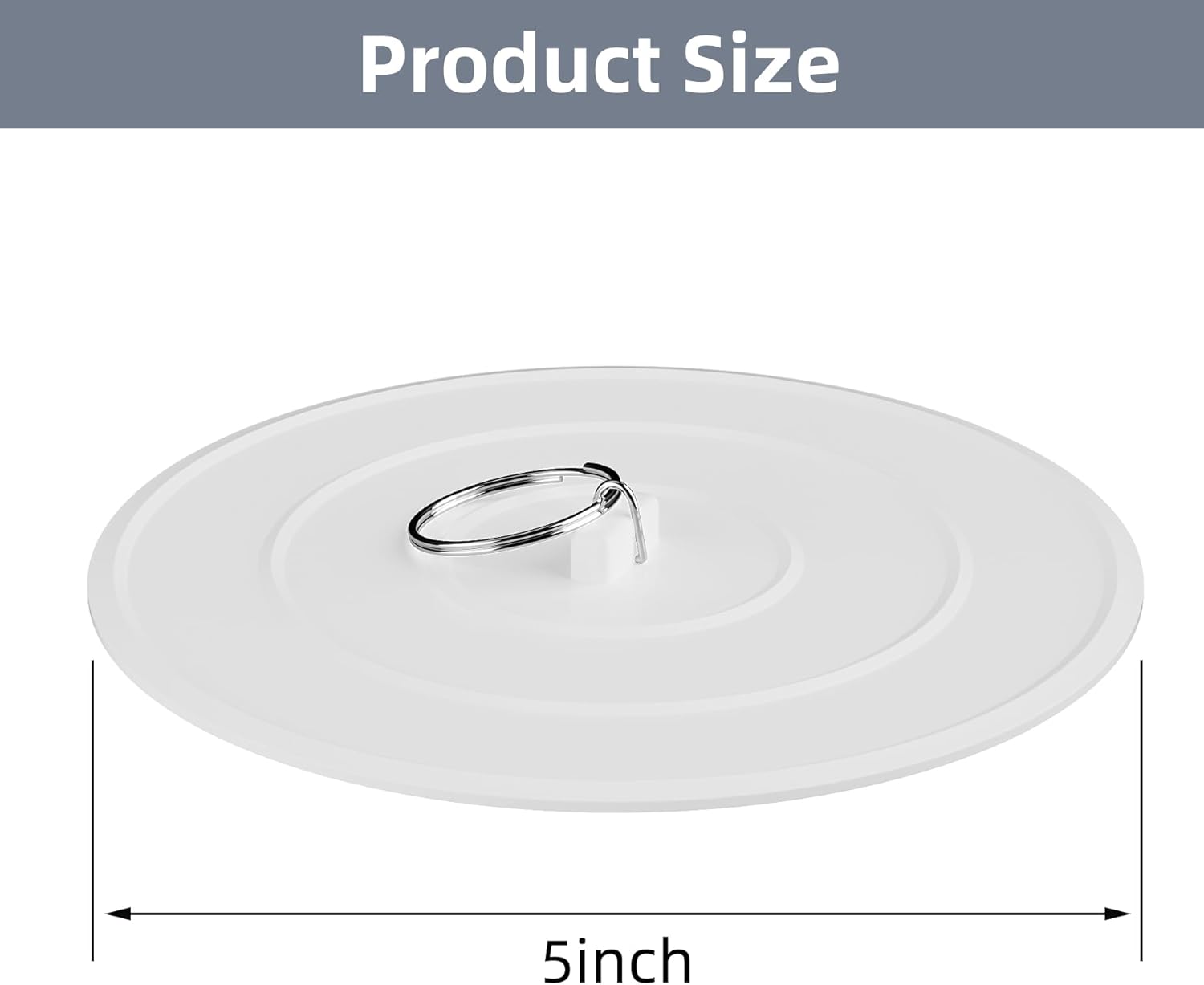 Hibbent 2 Pack Suction Sink Stopper Set