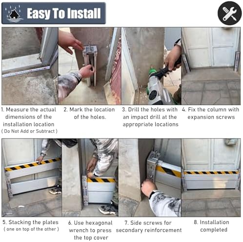 31 High Flood Control Baffle Barrier Underpass Entry Protection