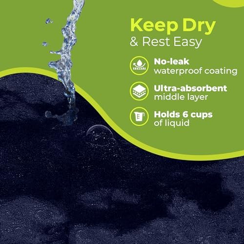 PeapodMats Waterproof Bed Mat - Reusable Underpad for Kids Adults