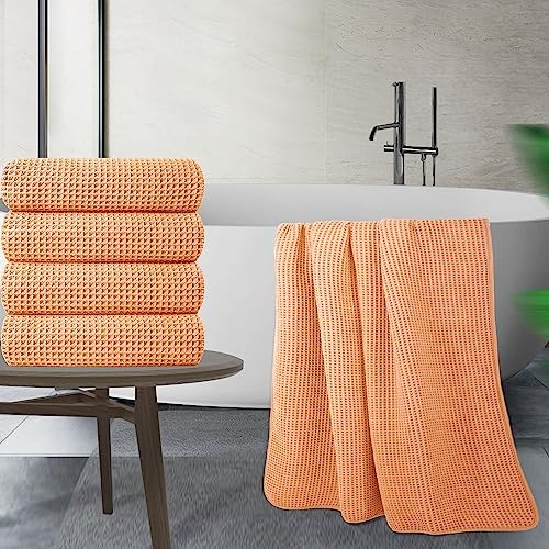 POLYTE Microfiber Bath Towel 60x30in 4 Pack