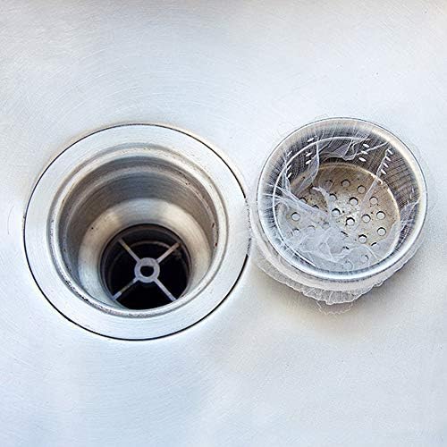 200Pcs Disposable Sink Strainer Bags for Kitchen and Bathroom