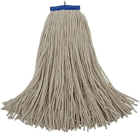 Boardwalk BWK724CEA 24 oz Cotton Wet Mop Head - White 1