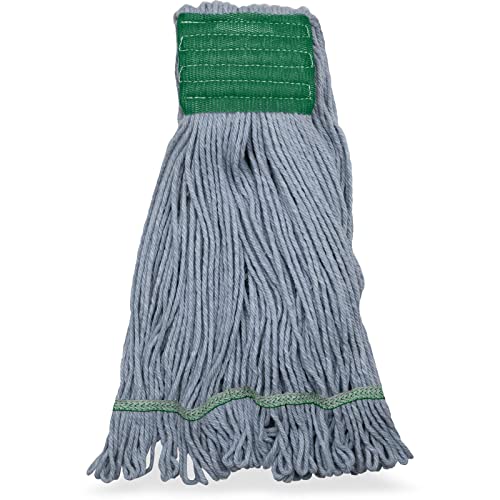 SPARTA 369551B14 Cotton Mop Head Replacement - 5 Inch Green Loop-Ended