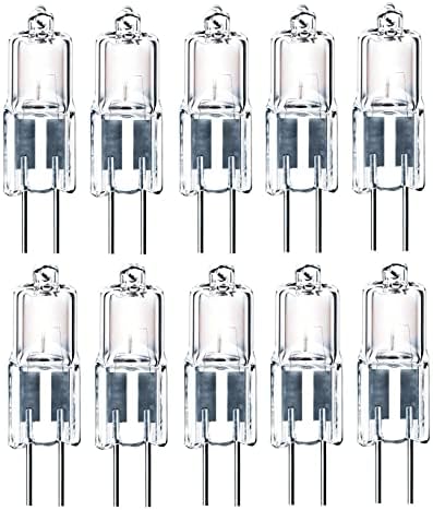 10pcs G4 Halogen 5W 12V Bi-Pin JC Bulb 2700K