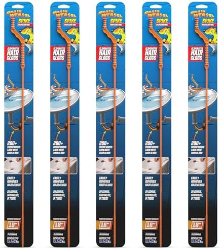 FlexiSnake Drain Weasel 18-Inch Hair Clog Remover