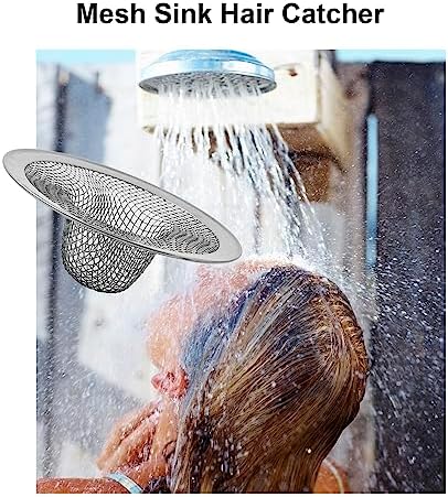 6-Pack Bathroom Sink Drain Strainer - Hair Catcher Prevents Clogs
