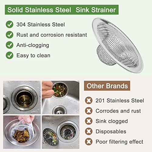 50pcs Stainless Steel Sink Strainer with Wire Mesh 275 Diameter