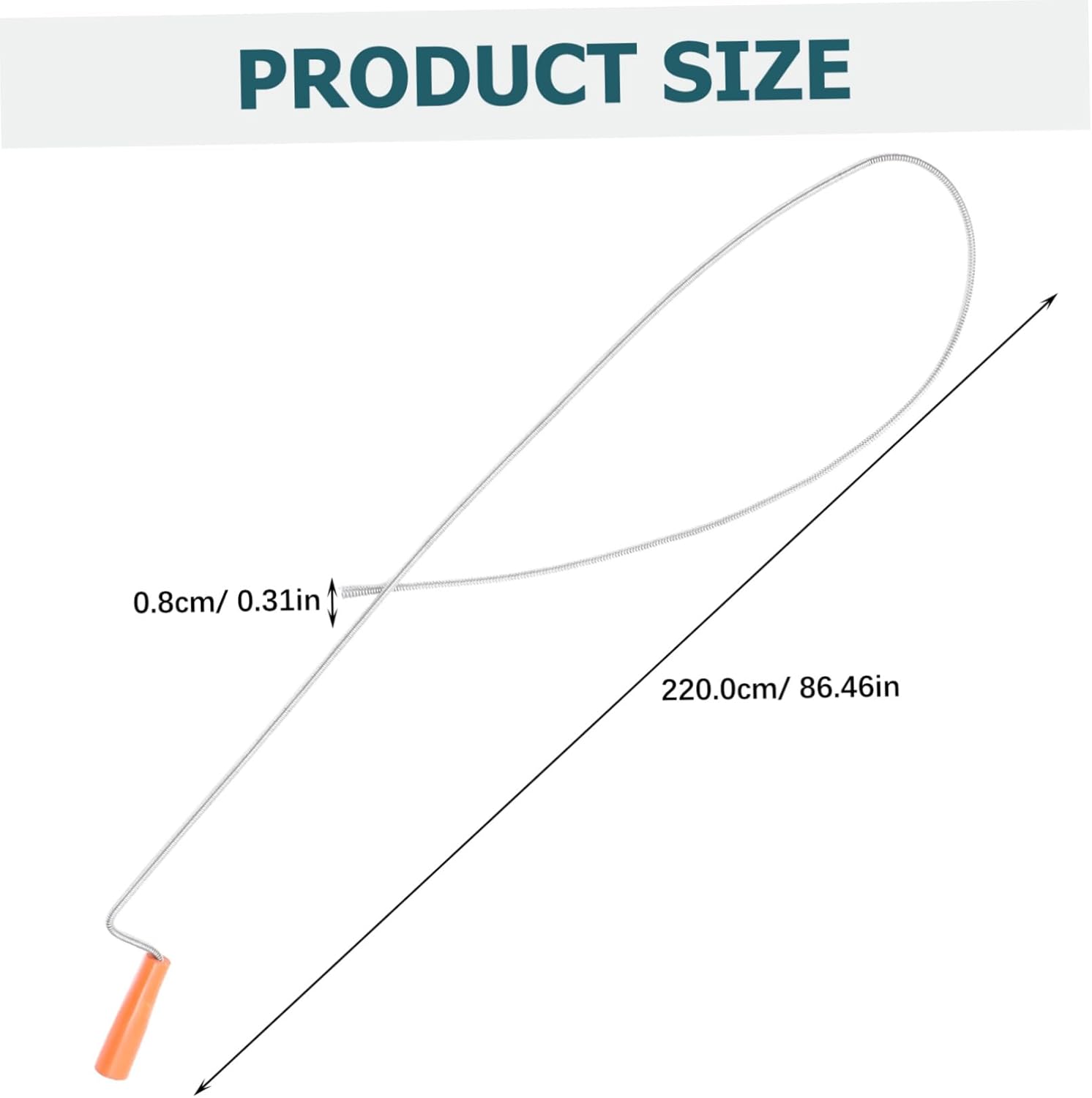 DECOMELODY Steel Wire Sewer Auger Drain Cleaner 1