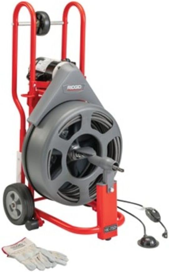 RIDGID 83557 58 Open Cage Drum Auger with 100 IW Cable