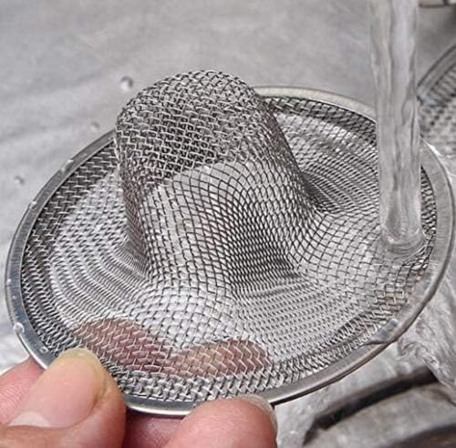 4 Pieces Silver Mesh Basin Sink Drain Strainer 2 x 079