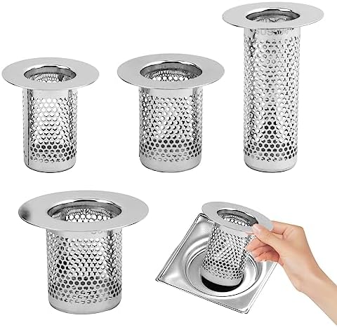 Tookie 4 Pack Stainless Steel Hair Catcher Drain Strainer