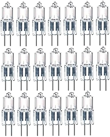 10pcs G4 Halogen 5W 12V Bi-Pin JC Bulb 2700K