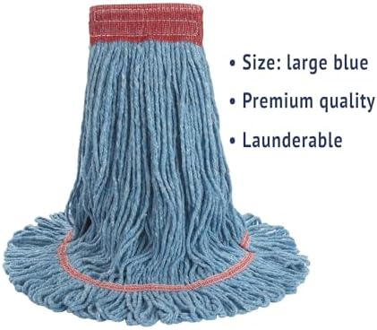 Boardwalk BWK503BLEA 5 in Wet Mop Head - Large Blue