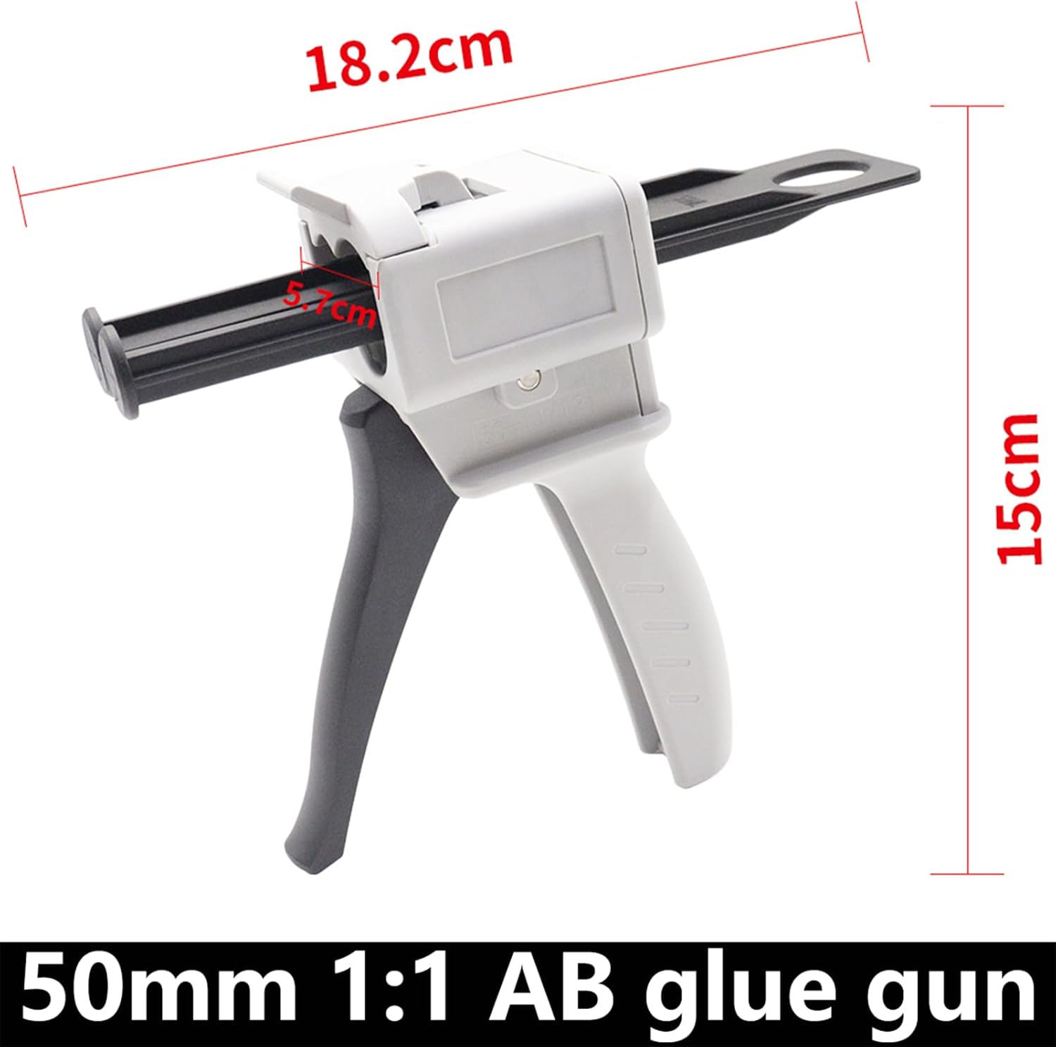 11 AB Epoxy Glue Gun Kit with Holder and Push Rod