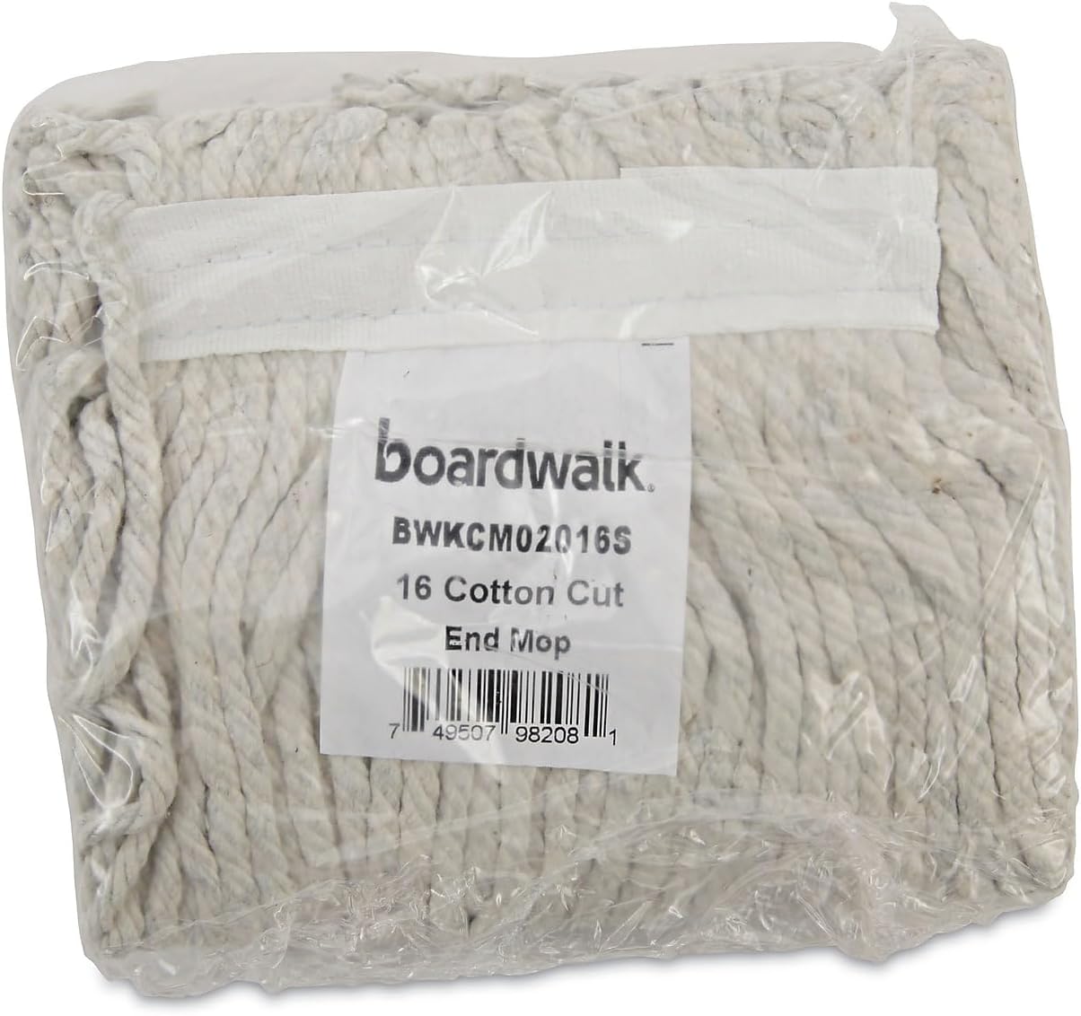 Boardwalk 4-Ply 16 Cotton Cut-End Mop Head - White 12Carton