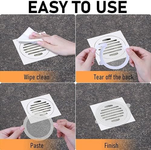 PERZOE Disposable Hair Catcher 1030 Pack for Drains Sinks Bathtubs