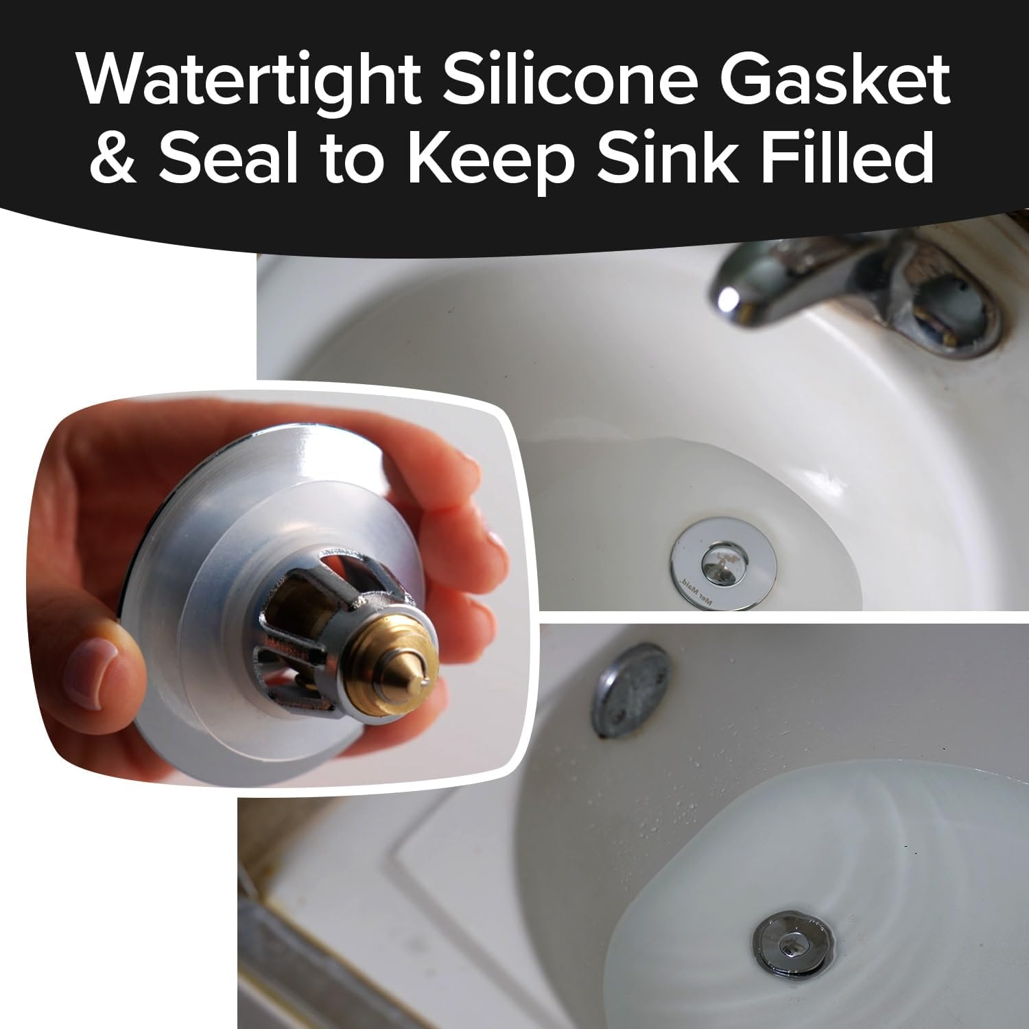 Mer-Maid Drain Magic Universal Sink Stopper 2 Pack