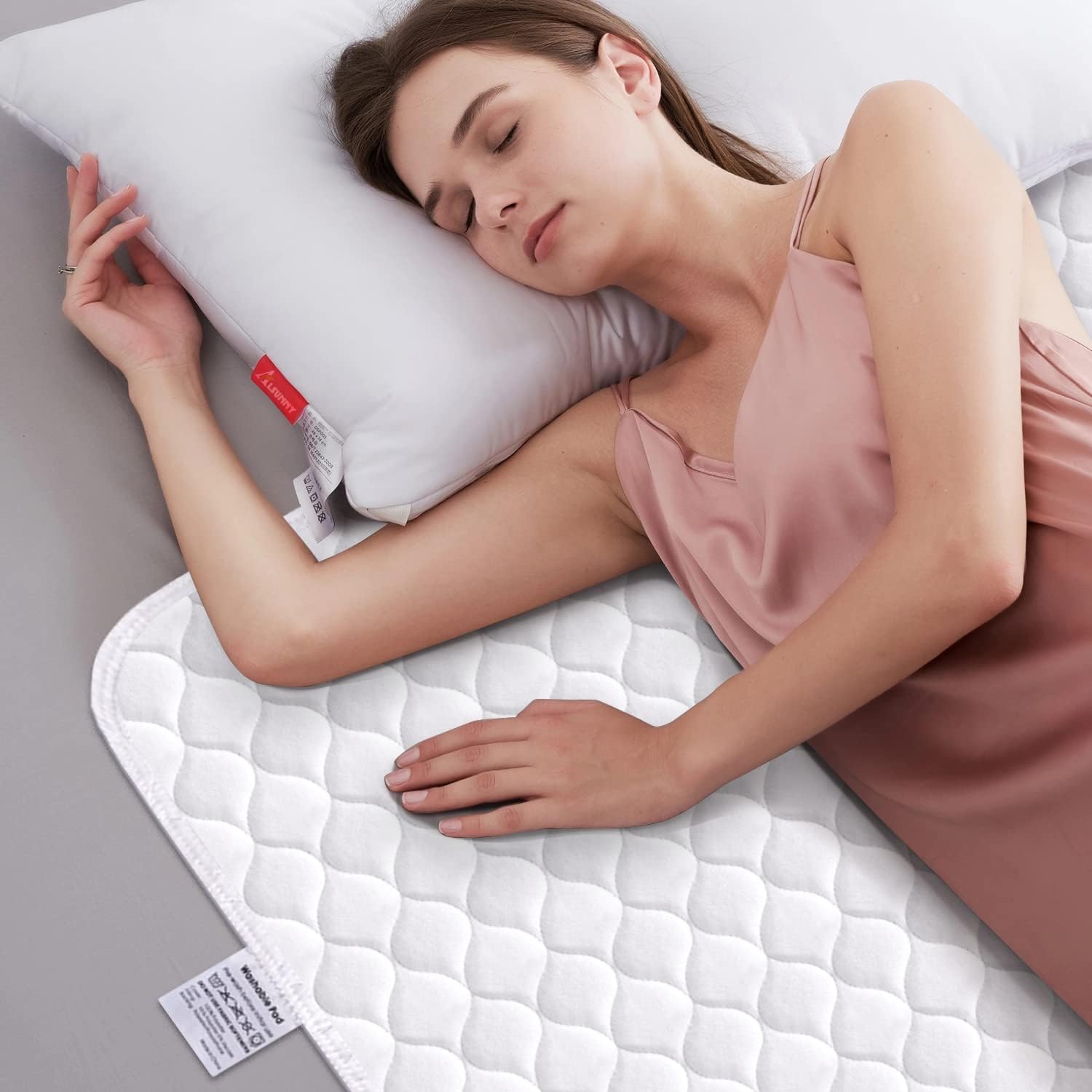 Alsunny Reusable Incontinence Bed Pads 2 Pack 34X52