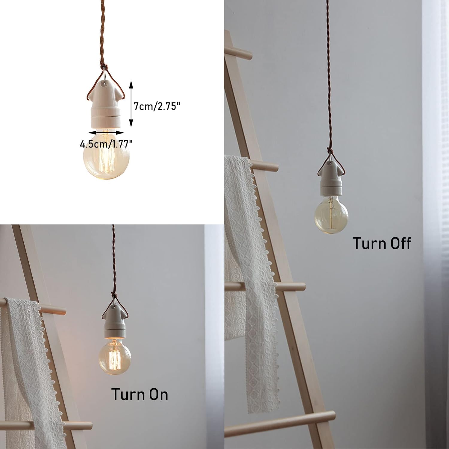 KAYYELAMP H Track Pendant Light No Bulb No Track