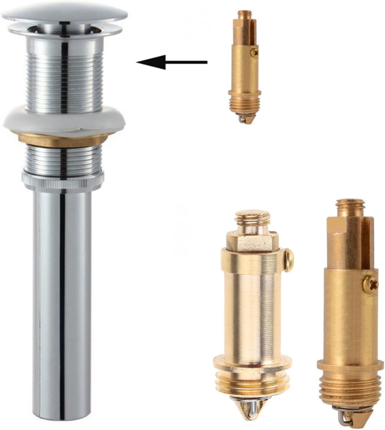 Youngy Copper Sink Drain Stopper Plug Bolts Replacement