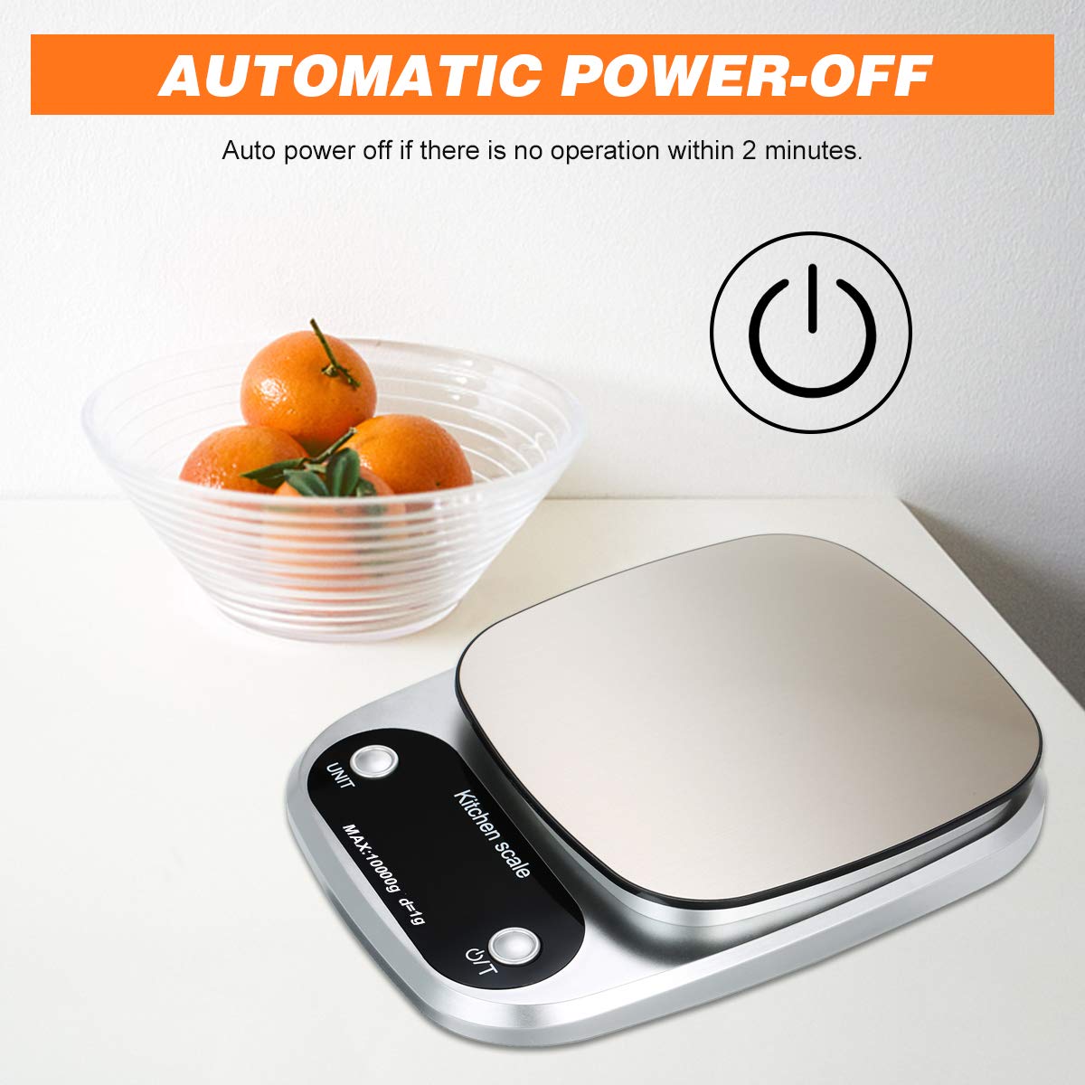 YIWENG Digital Kitchen Scale 10kg 1g Waterproof Baking Scale