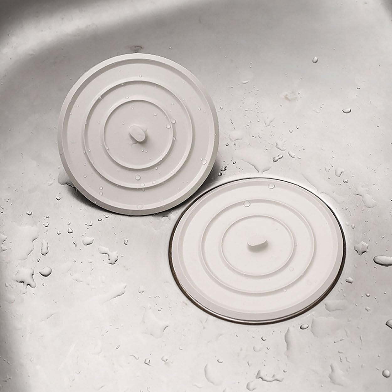 Ruiwaer 4PCS Universal Sink Stopper with Leak-Free Design