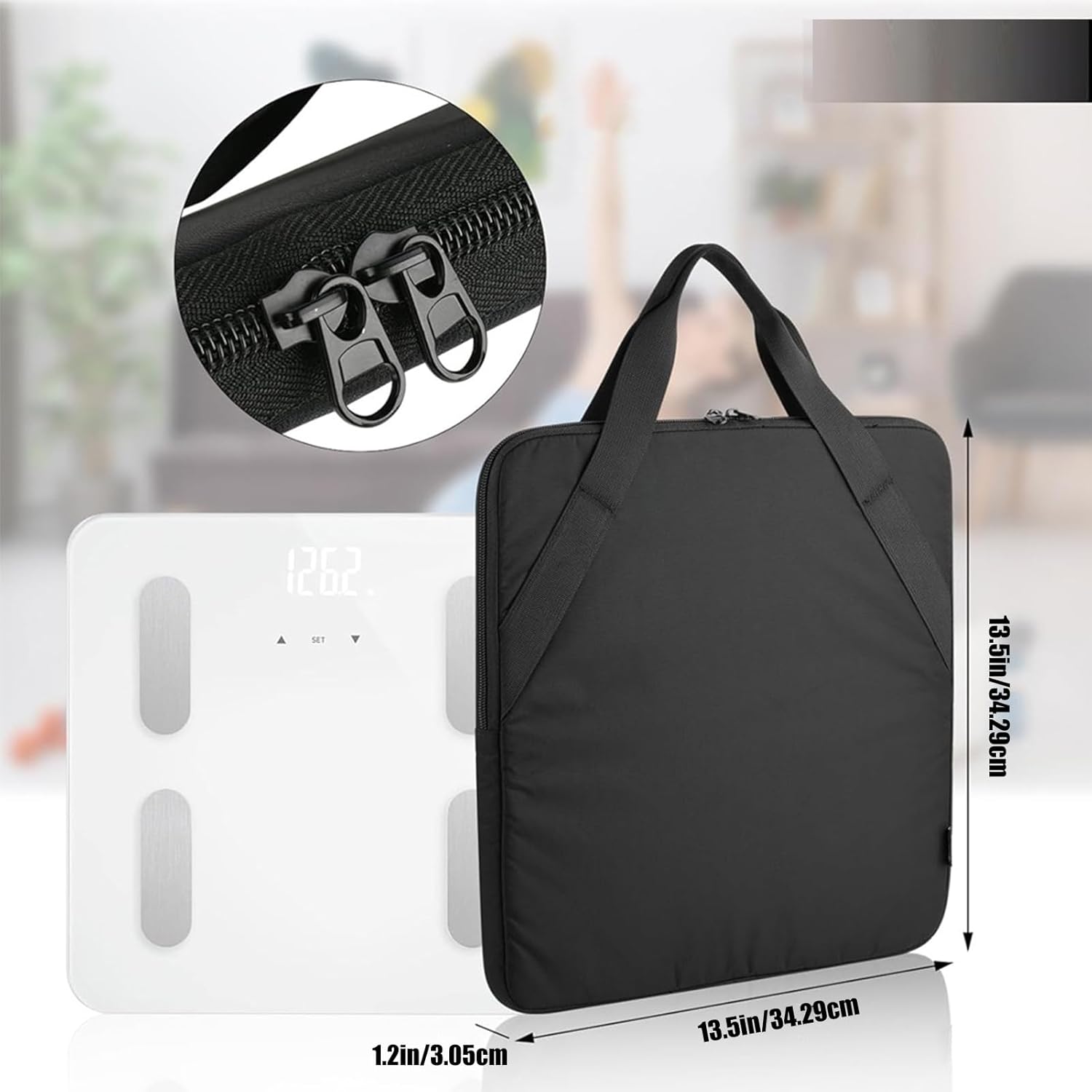 Durable Body Scale Carrying Case with Handle
