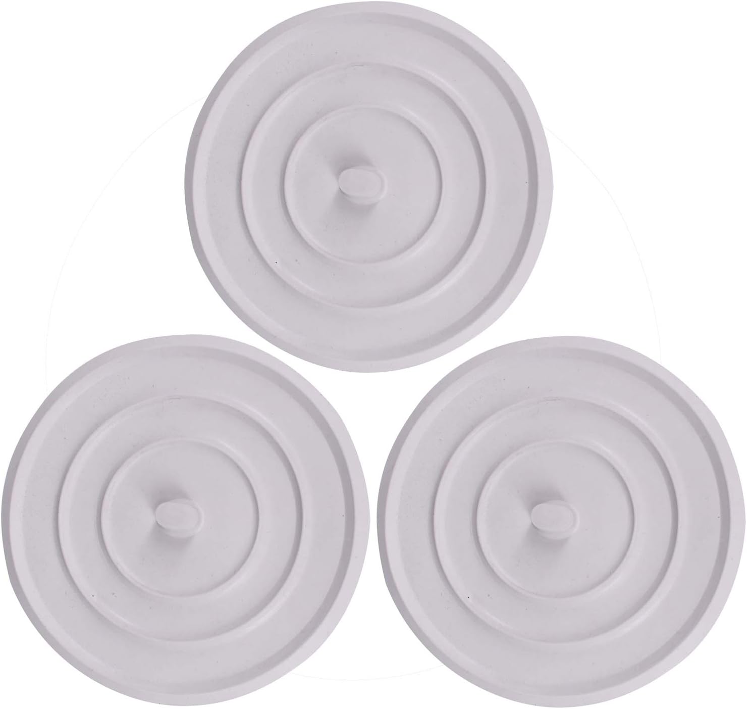 3 Pack 45-Inch Universal Silicone Drain Stopper Plug