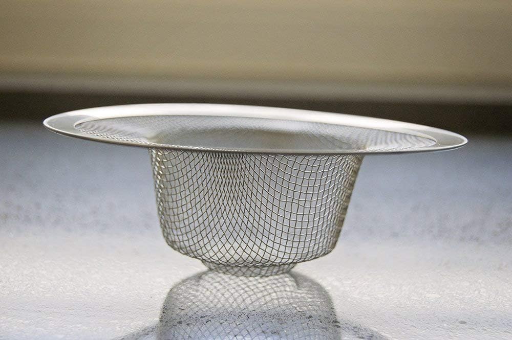 FMH Heavy Duty Stainless Steel Drain Strainer Set of Two 1