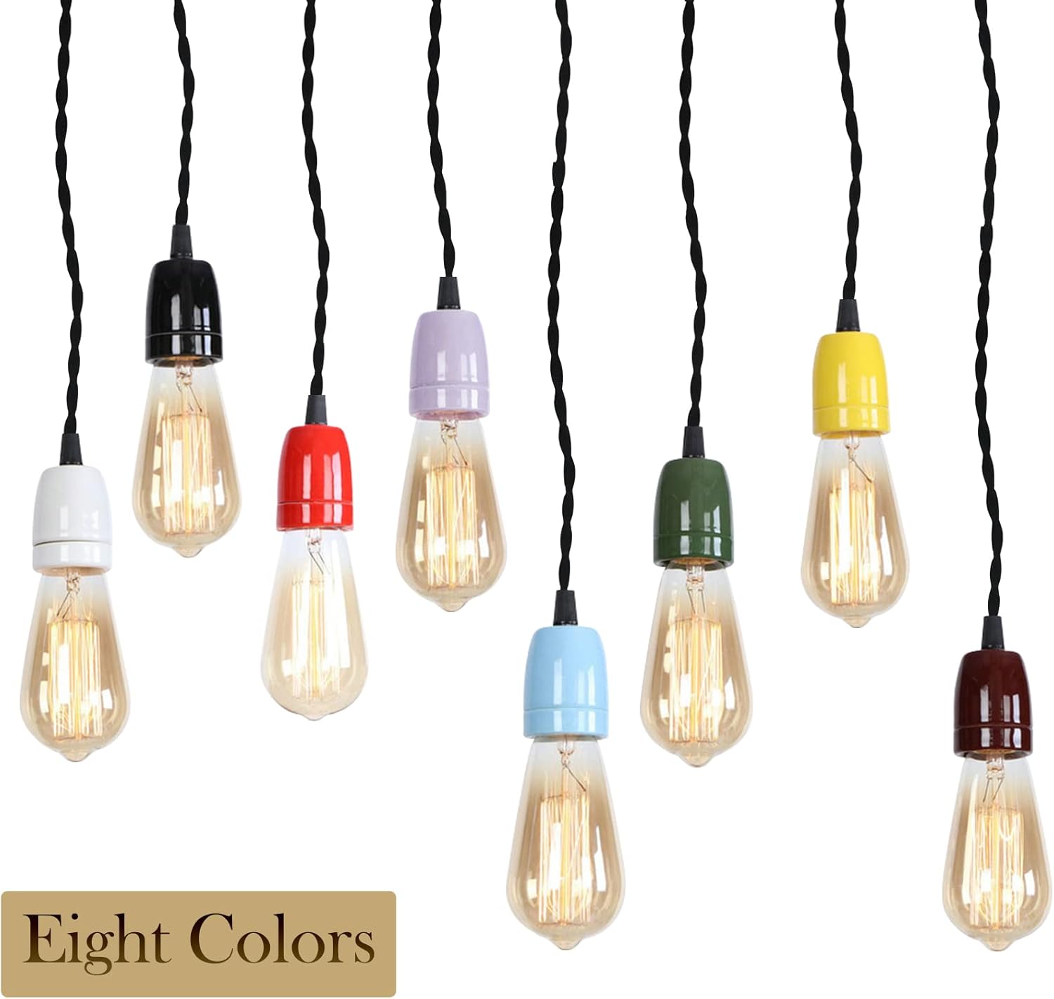 3-Lights H Track Lighting with White Ceramic E26 Base