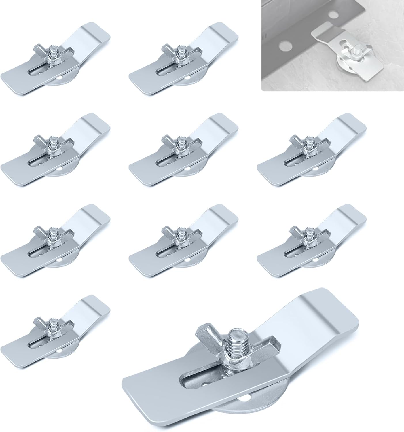 ChangTa Undermount Sink Clips 10 Pack Heavy Duty Epoxy Brackets