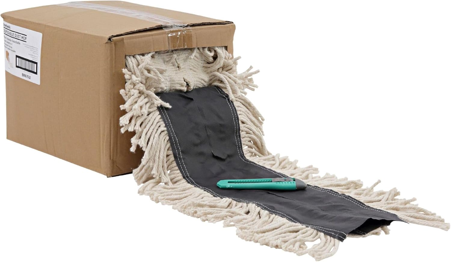 Boardwalk BWKFF40 5 in Flash Forty Dustmop - Natural 1