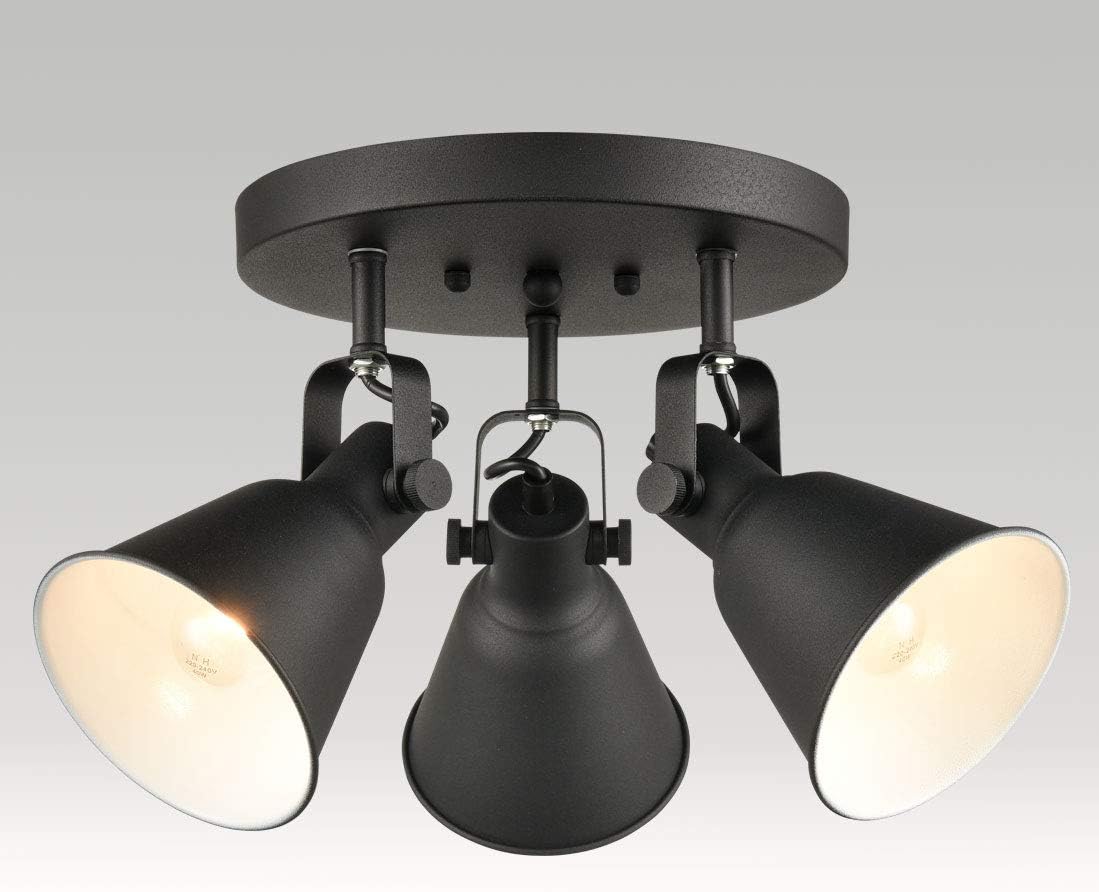DIRYZON EUL 3 Light Ceiling Spot Light Matte Black Industrial Design