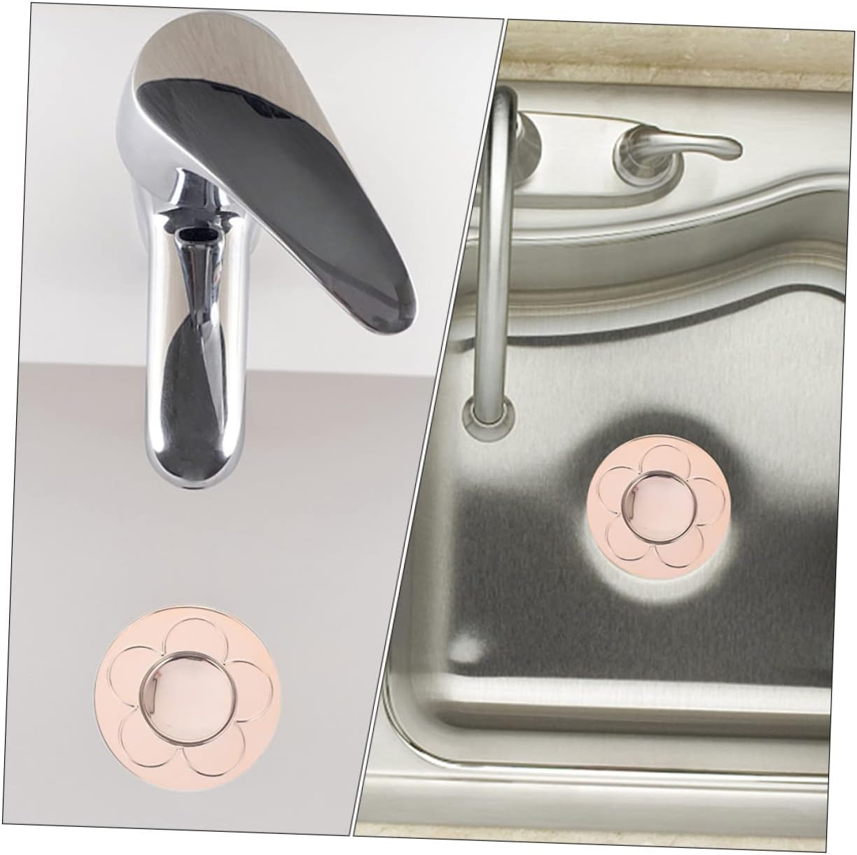Yardenfun Copper Sink Drain Plug 2pcs Bathroom Accessories