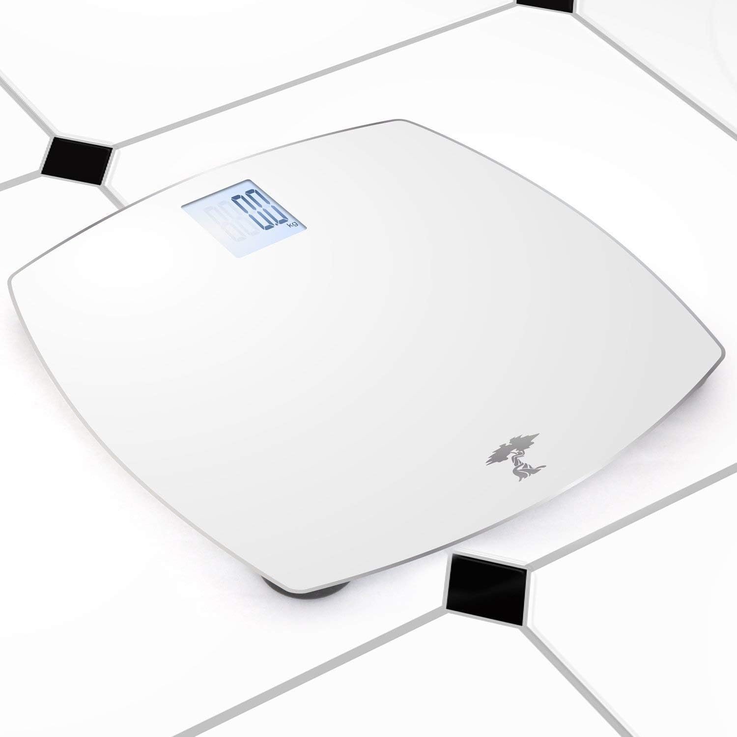 Precision Digital Glass Bathroom Scale 400 lb Capacity