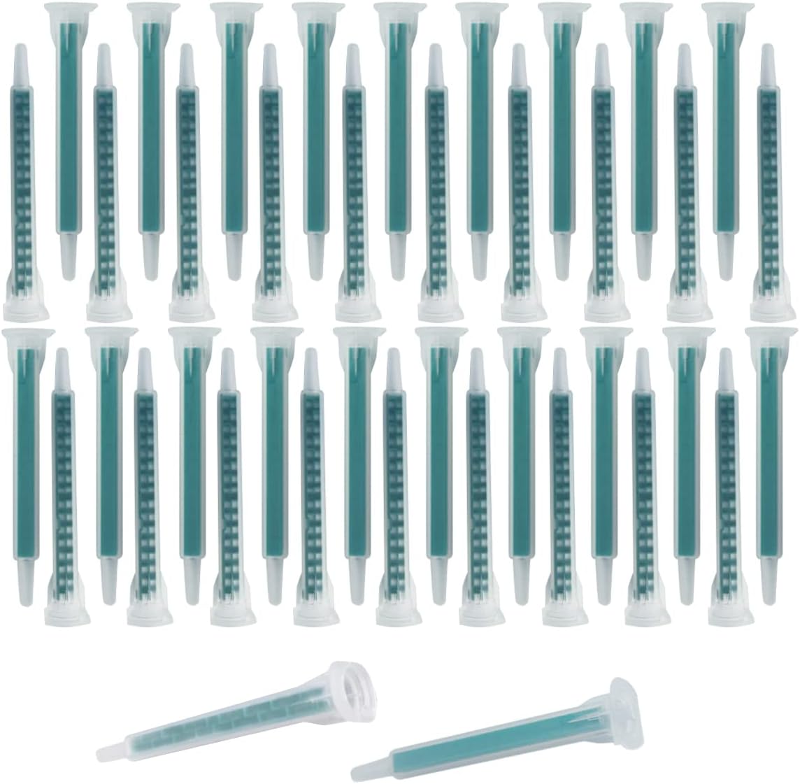 40 Pieces 16 Element Epoxy Mixing Nozzle Tips for 50ml Cartridges