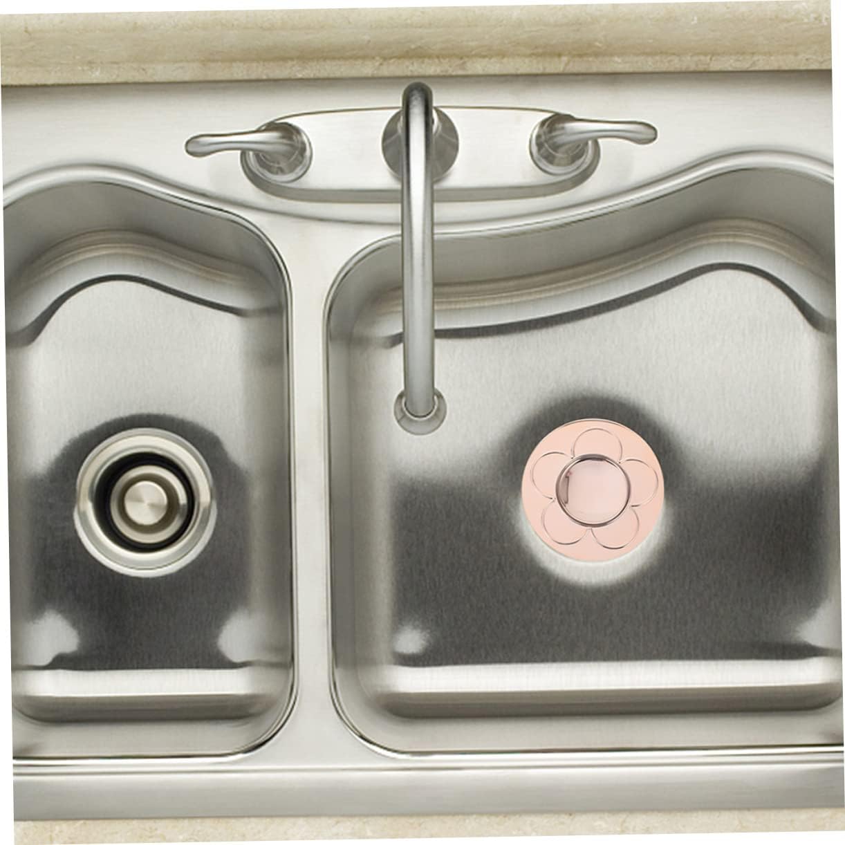 Yardenfun Copper Sink Drain Plug 2pcs Bathroom Accessories