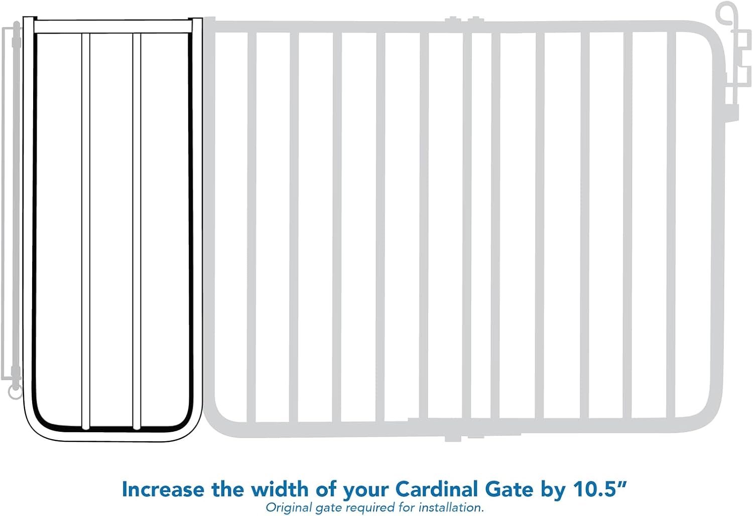 Cardinal Gates BX1 Baby Gate Extension - Brown 1