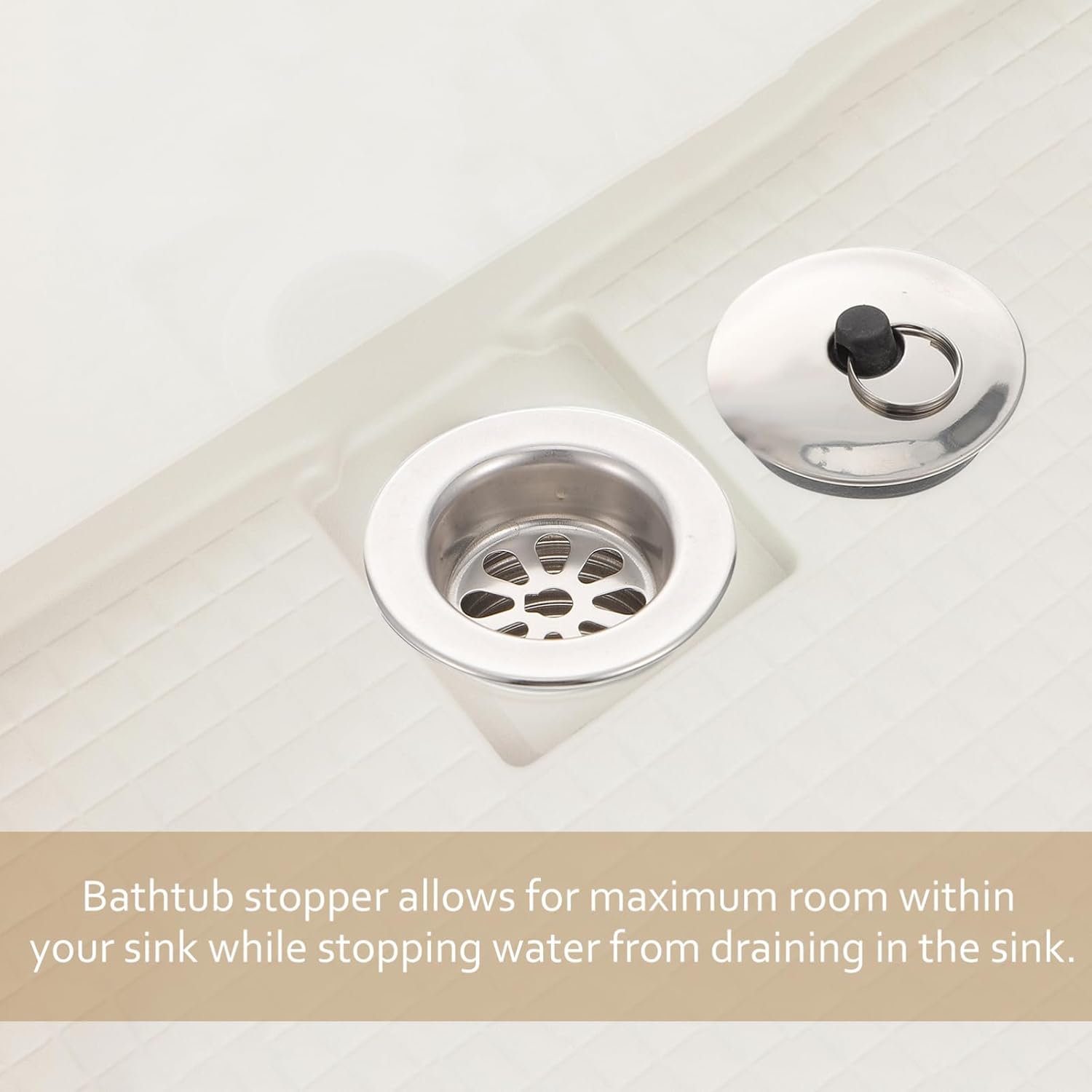 SOESFOUFU Stainless Steel Sink Drain Stopper